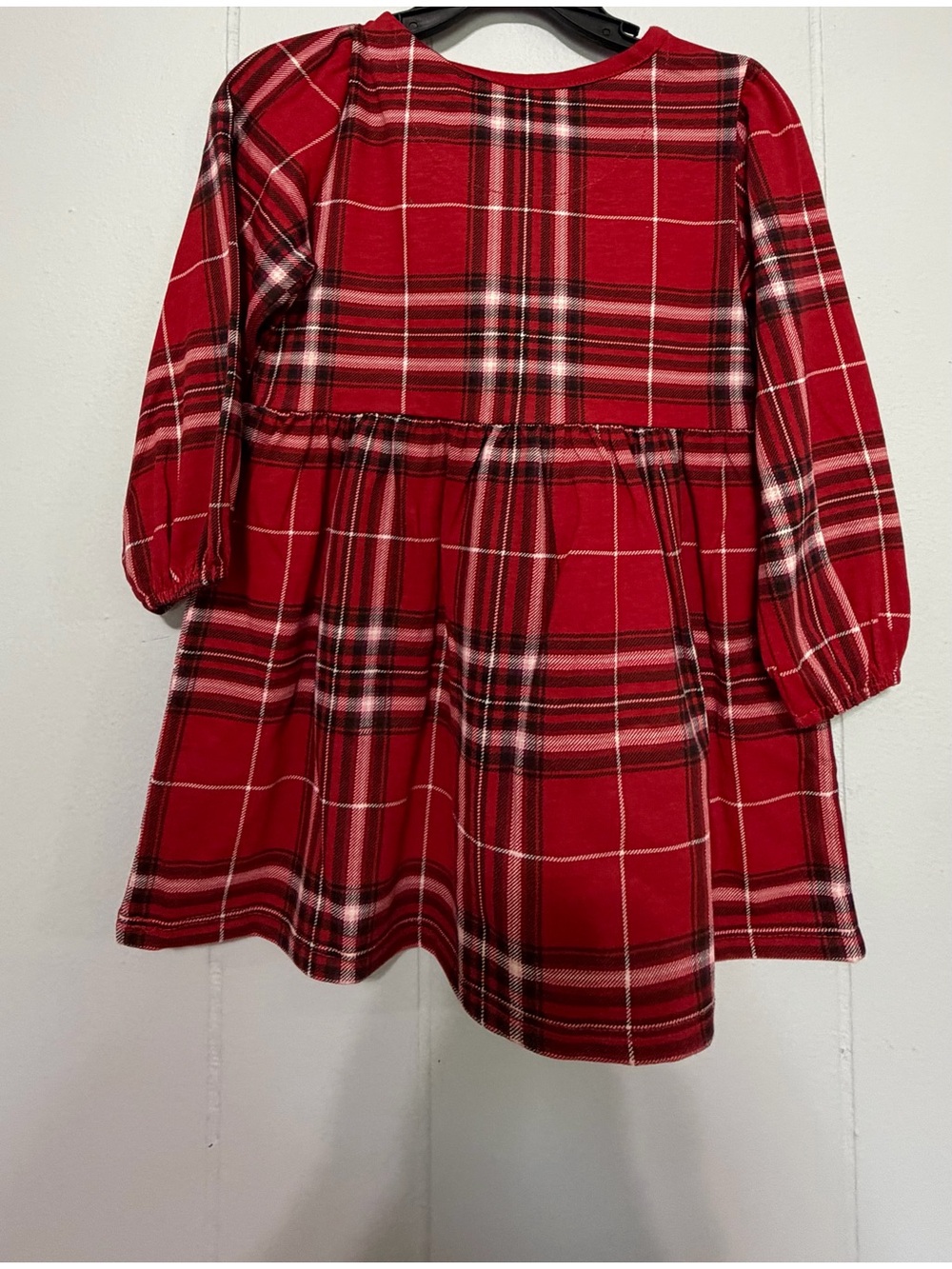 Garanimals Red Plaid Long-Sleeve Holiday Dress
